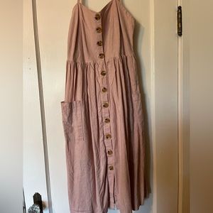 Pink dress with pockets